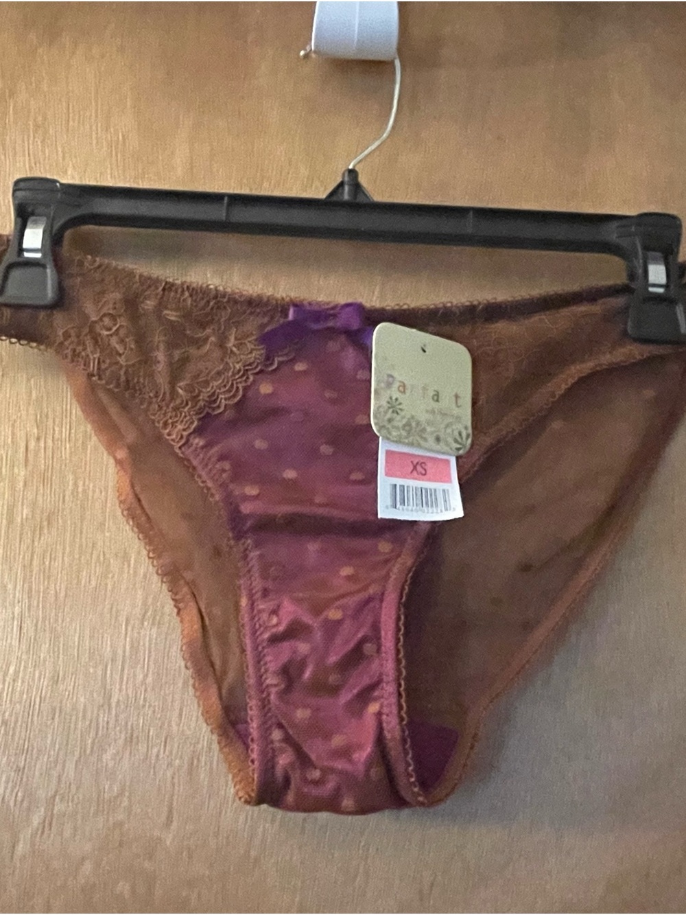 Women's Purple Lace Bikini Briefs